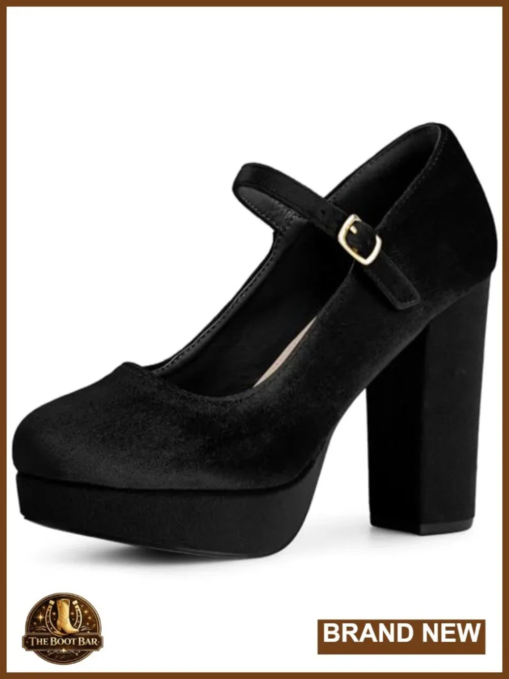 Mary Jane Chunky Platform Heels Pumps for Women
